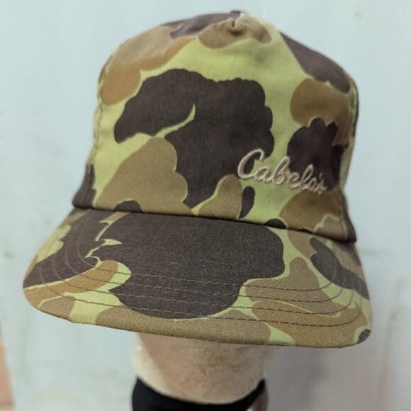 VINTAGE Cabela's Thinsulate Camoflage Winter Hunting Hunter full fabric Hat  Cap - Picture 1 of 6